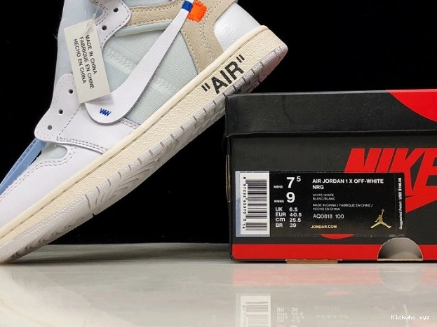 White Jordan Retro High Off-White Air AQ0818-100 1 0705